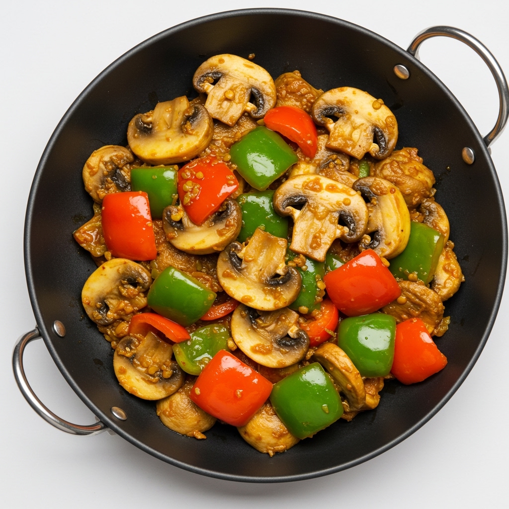 Kadai Mushroom Curry