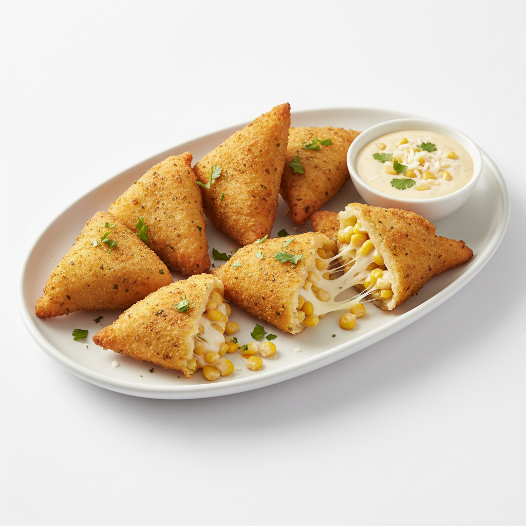 Cheesy Corn Triangles 8Pcs