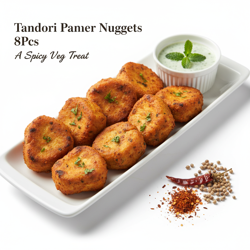Tandoori Paneer Nuggets 8Pcs