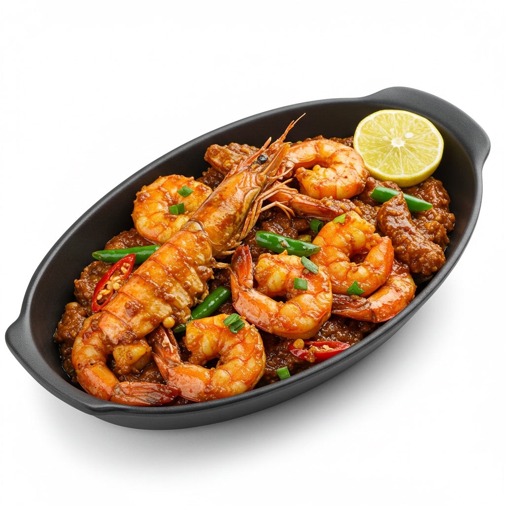 Butter Pepper Prawns