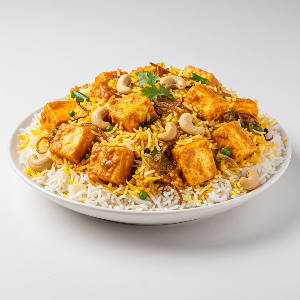 Cashew Paneer Biryani