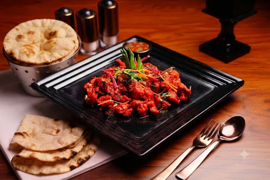 Chicken 65 Gravy [half]+2 Tandoor Roti