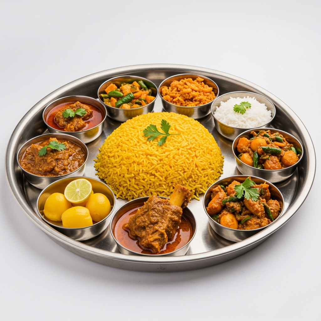 MUTTON KOLHAPURI THALI
