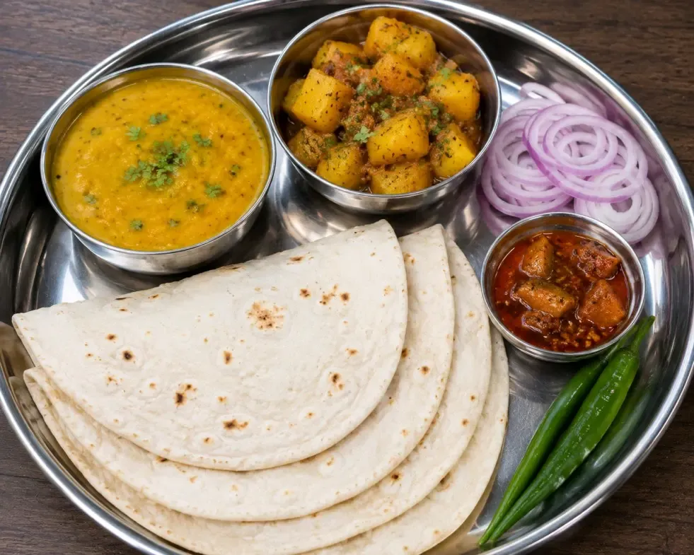 Dal Roti Sabji