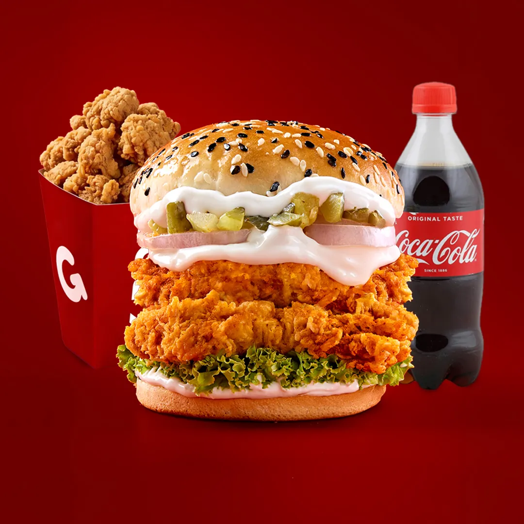 Kimchi Fat Guys Burger Meal