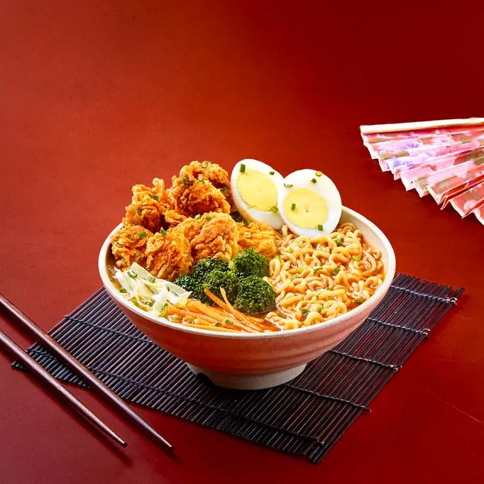 Korean Chicken Popcorn Ramen