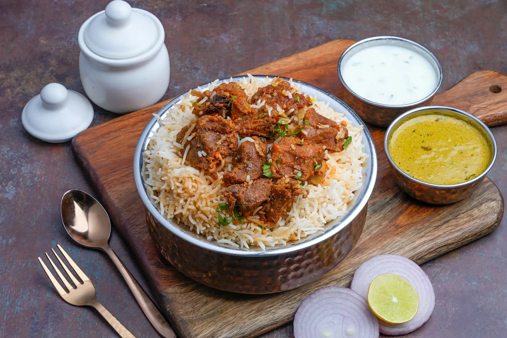 Mutton Biryani Handi