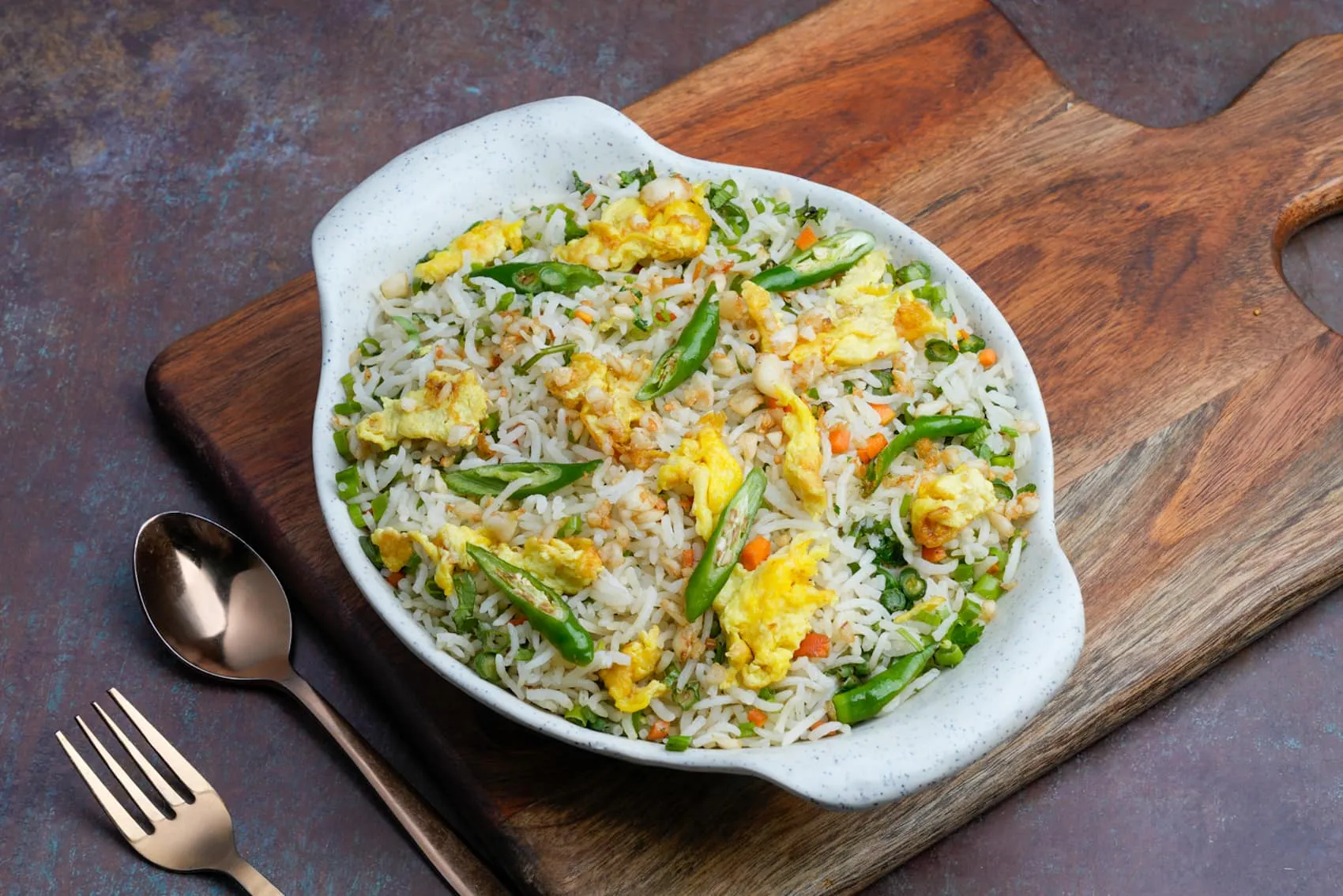 Egg Chilli Garlic Fried Rice