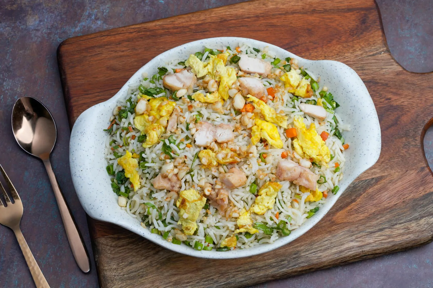 Chicken Burnt Garlic Fried Rice