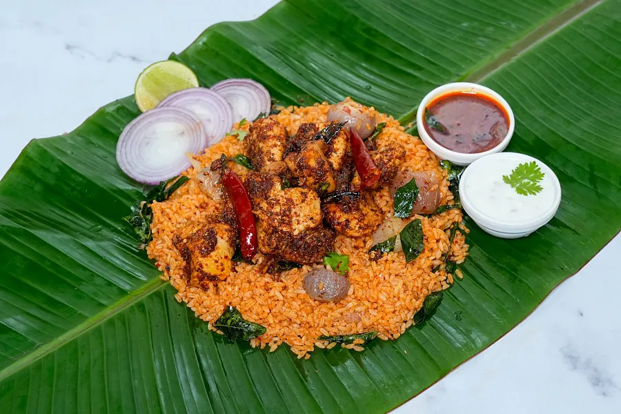 Chitti Mutyalu Fry Piece Biryani - Half