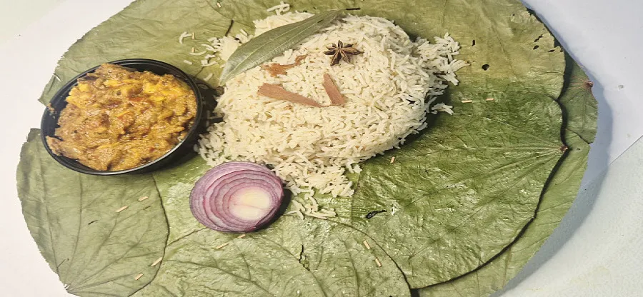Bagara Rice With Paneer Curry. - Full