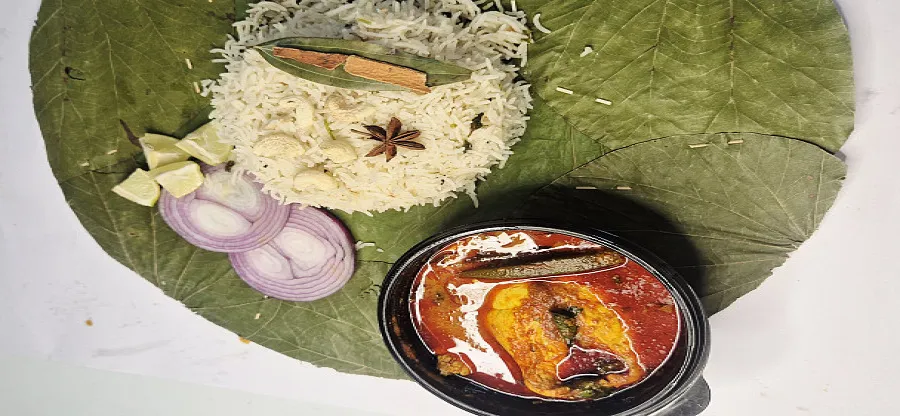 Bagara Rice With Fish Curry - Hlaf
