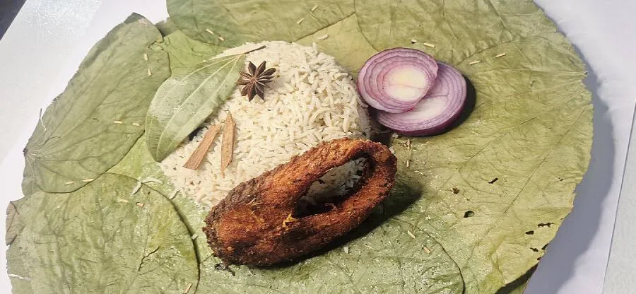 Bagara Rice With Fish Fry - Hlaf