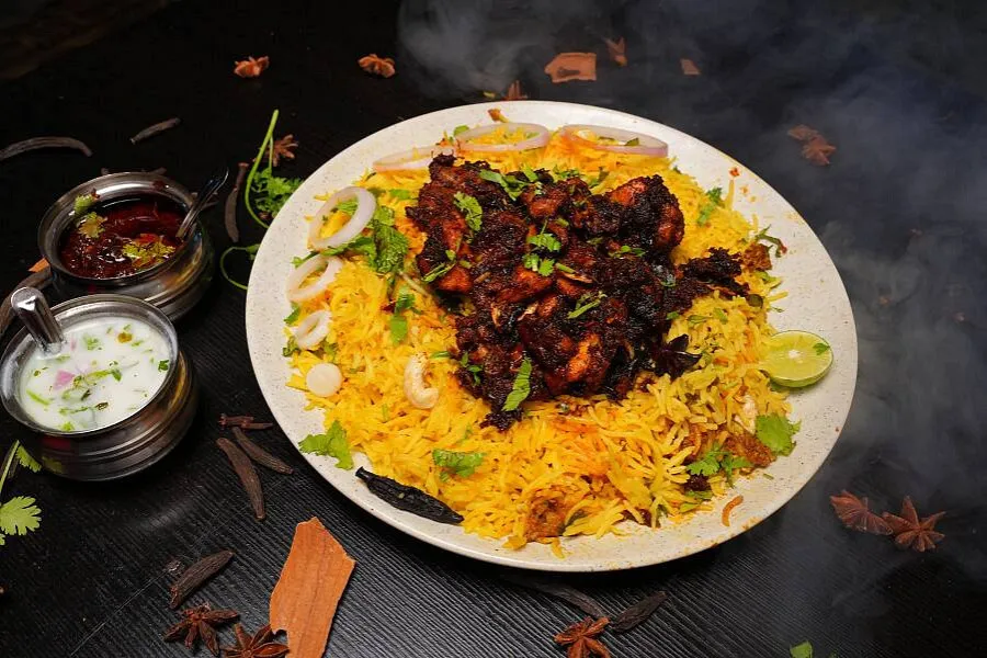 Chicken Fry Piece Pulao - Half
