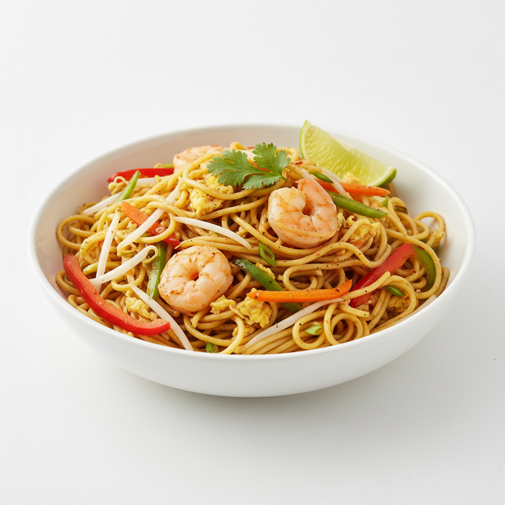 Egg Singapore Noodles