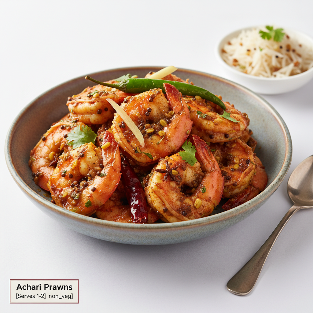 Achari Prawns