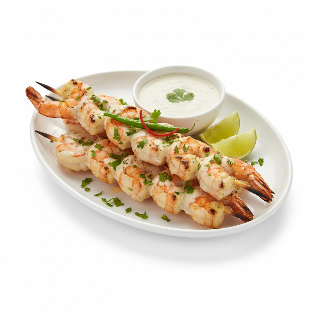 Malai Prawns Kebab