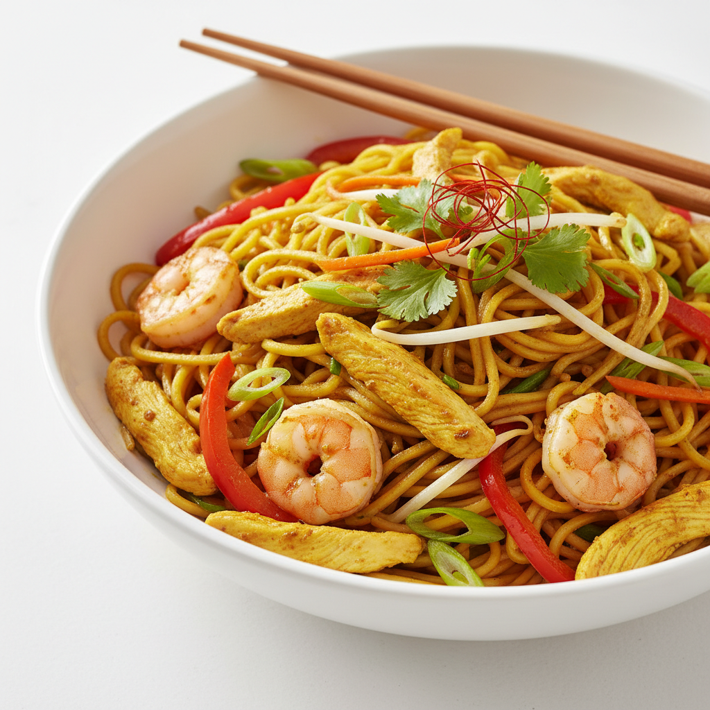 Chicken Singapore Noodles