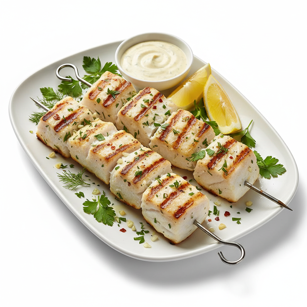 Garlic Fish Kebab