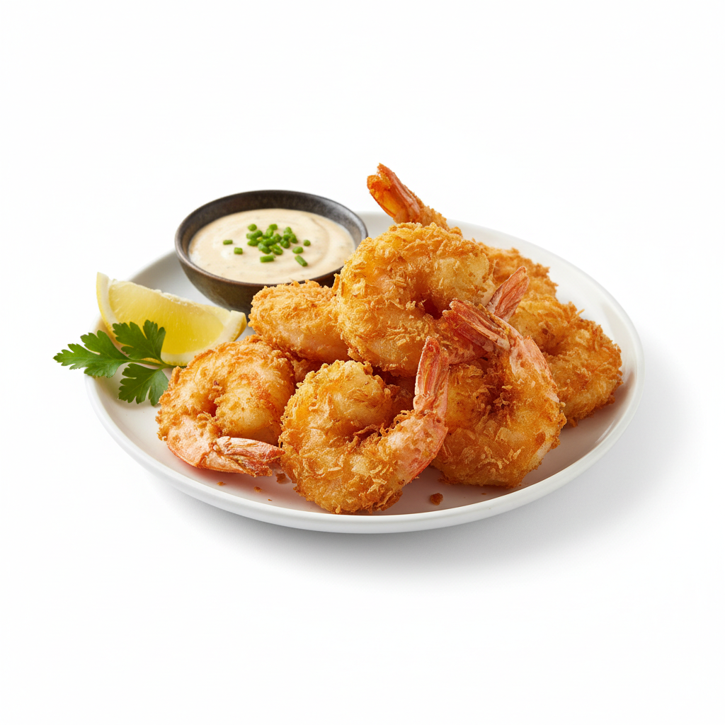 Golden Fried Prawns
