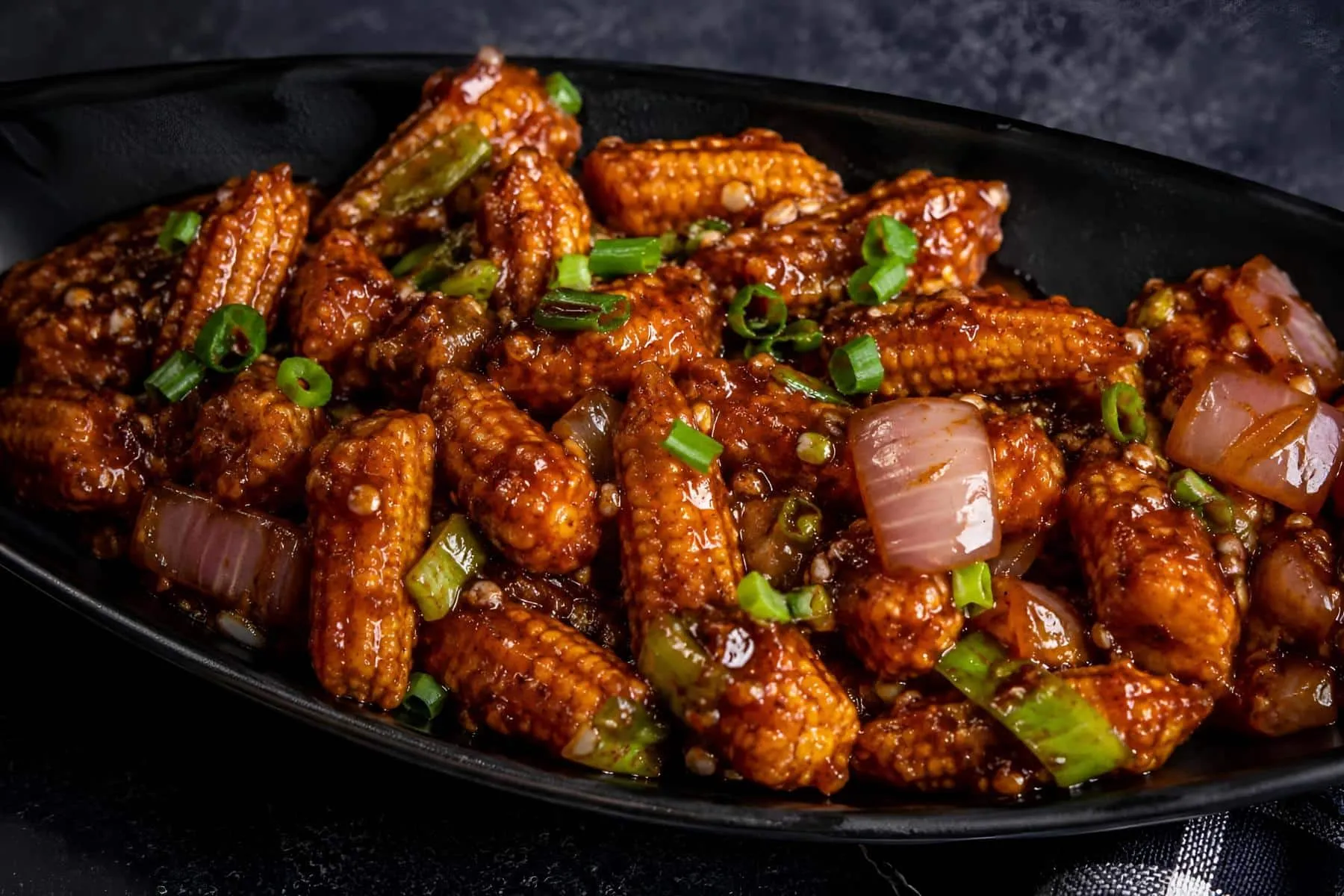 Baby corn manchurian