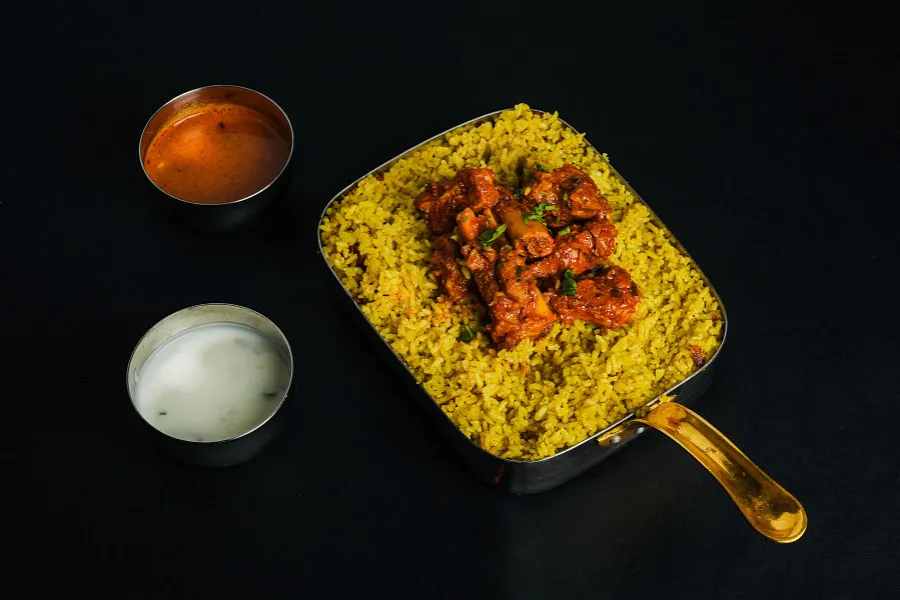 Chitti Muthyalu Mutton Pulao - Full