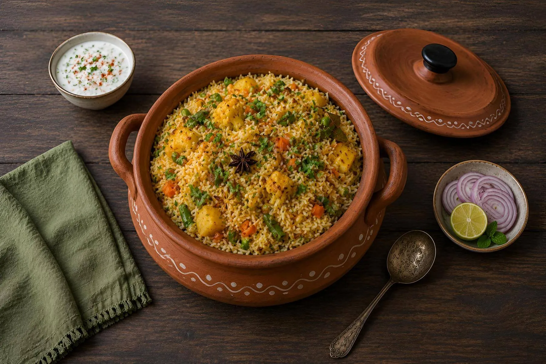 Handi biryani