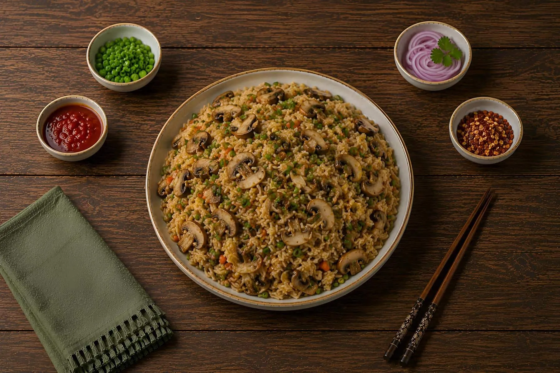 Mushroom fried rice