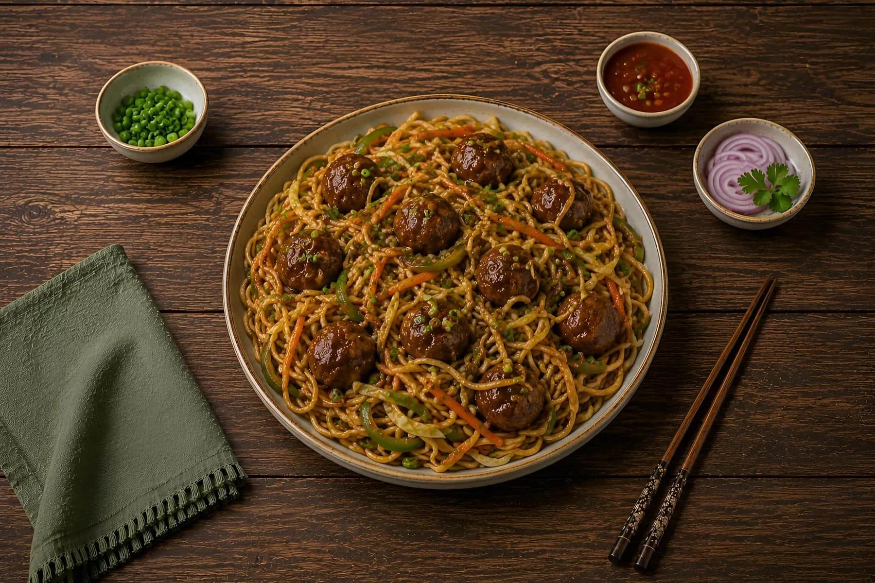 Manchurian noodles