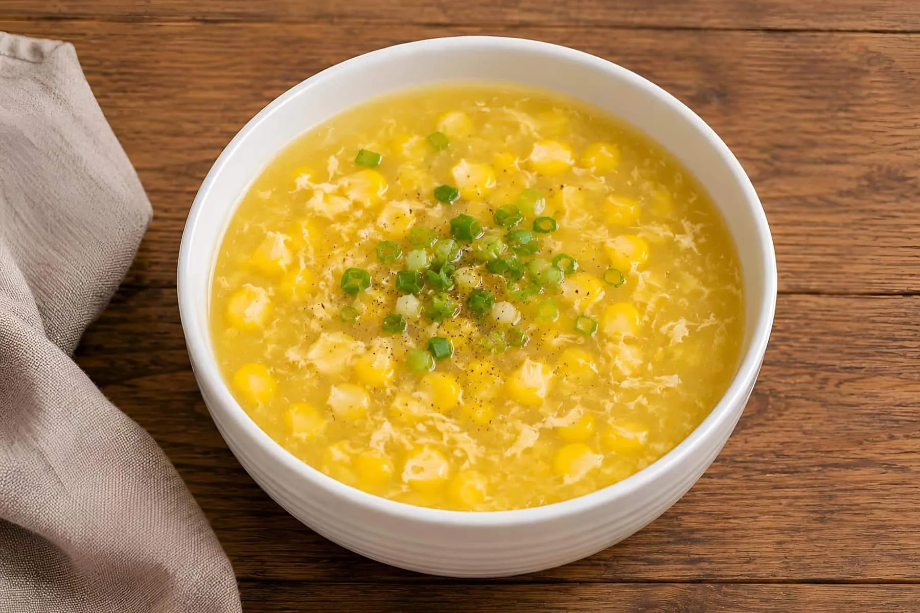 Sweet corn soup