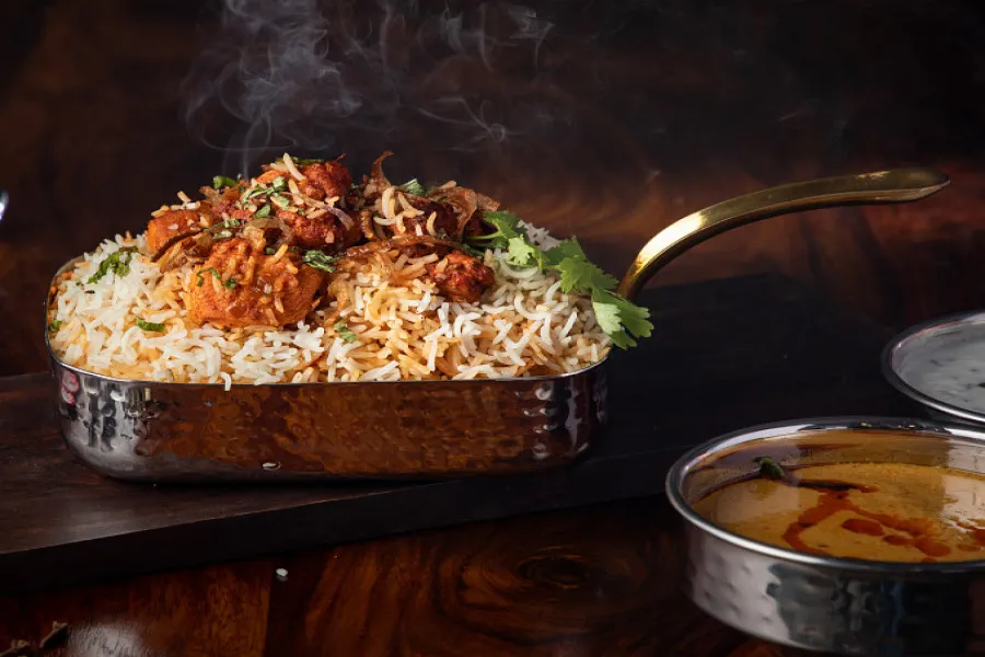 Andhra Chicken Fried Piece Pulao - Single