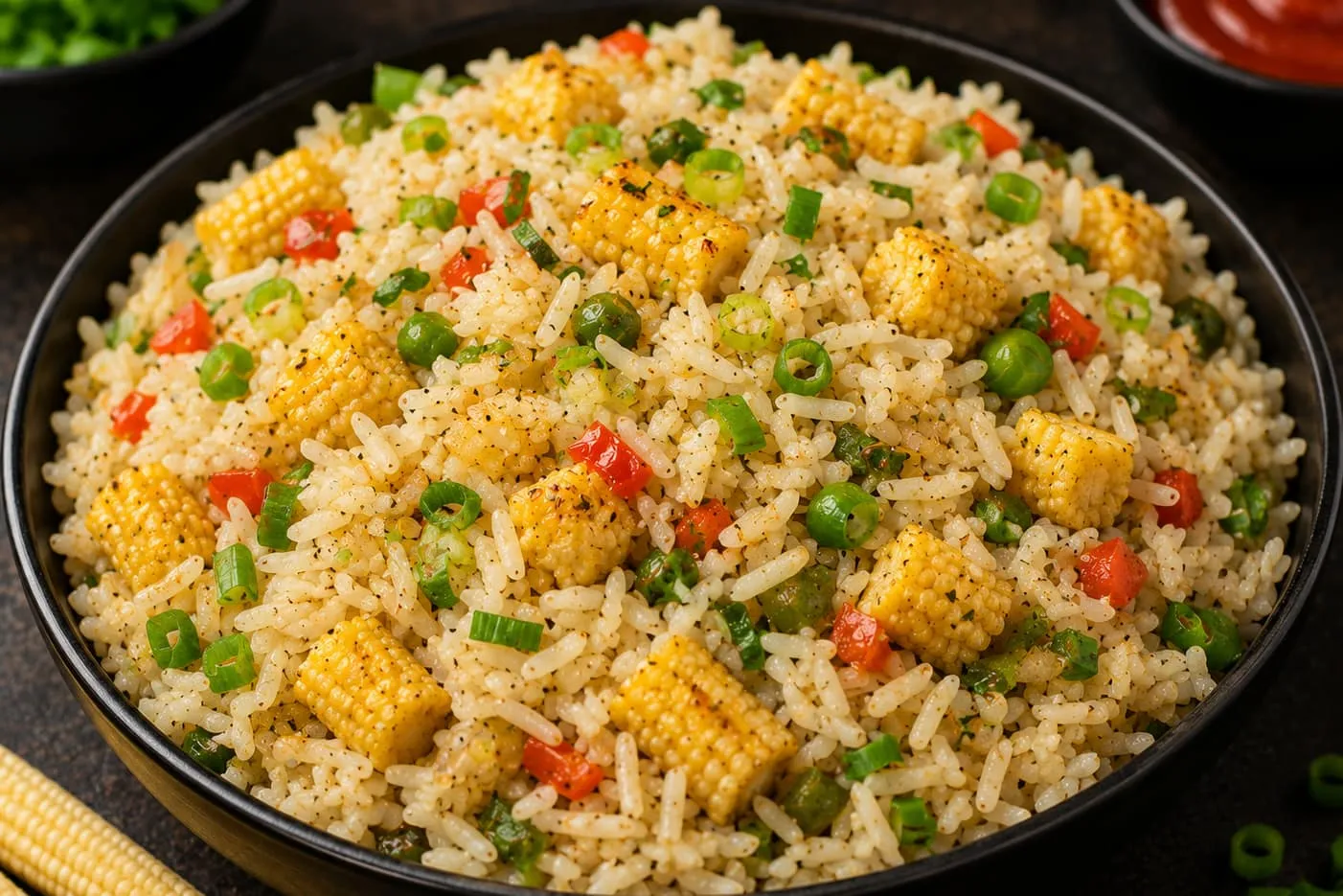 Baby corn fried rice