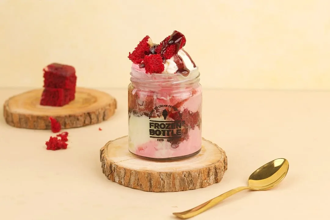Red Velvet and Berries Sundae