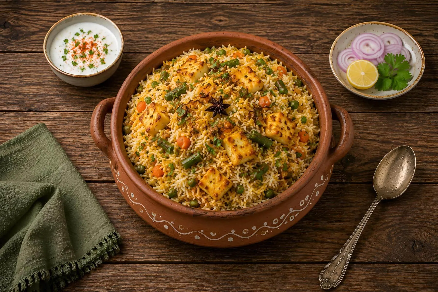 Paneer biryani