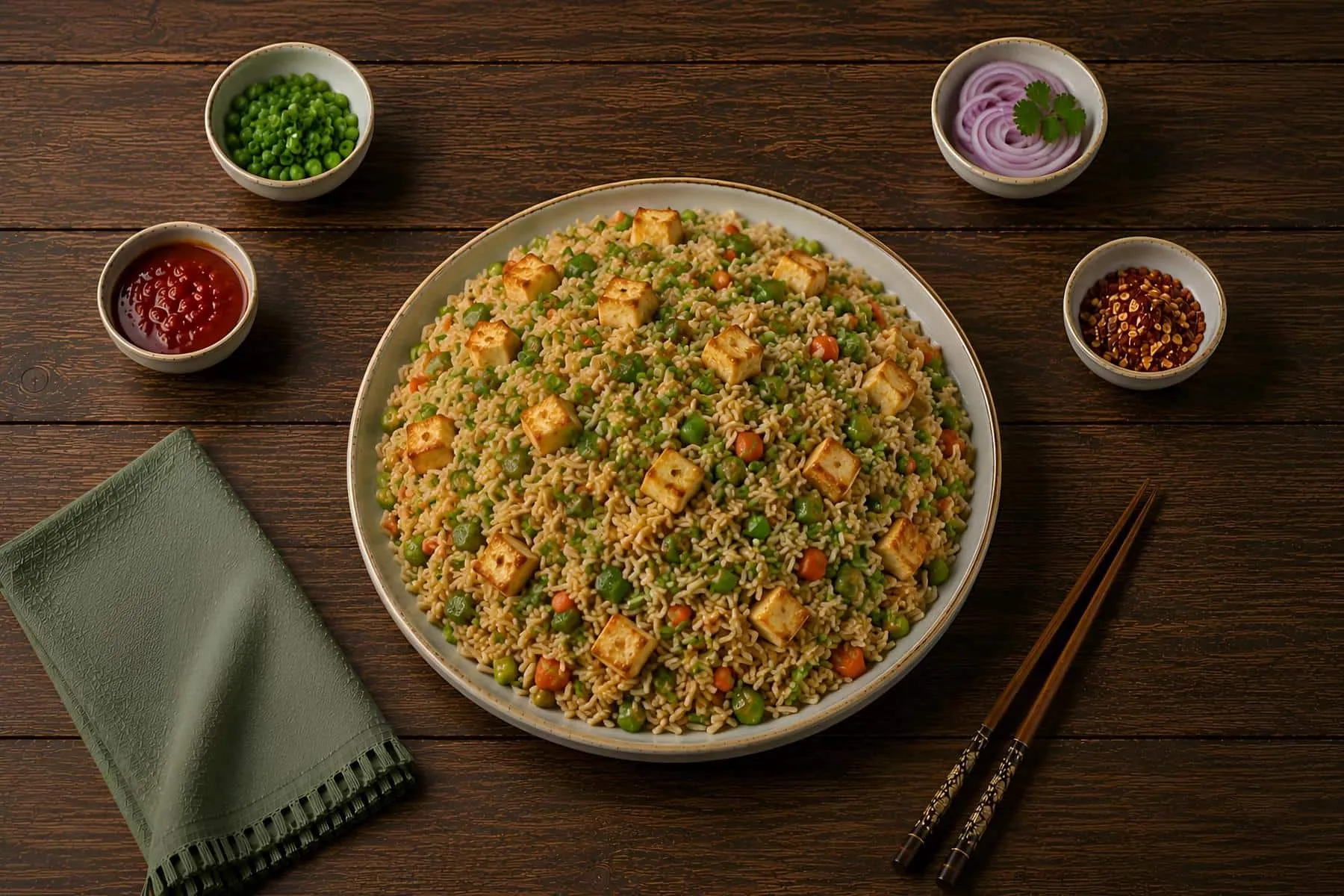 Paneer fried rice