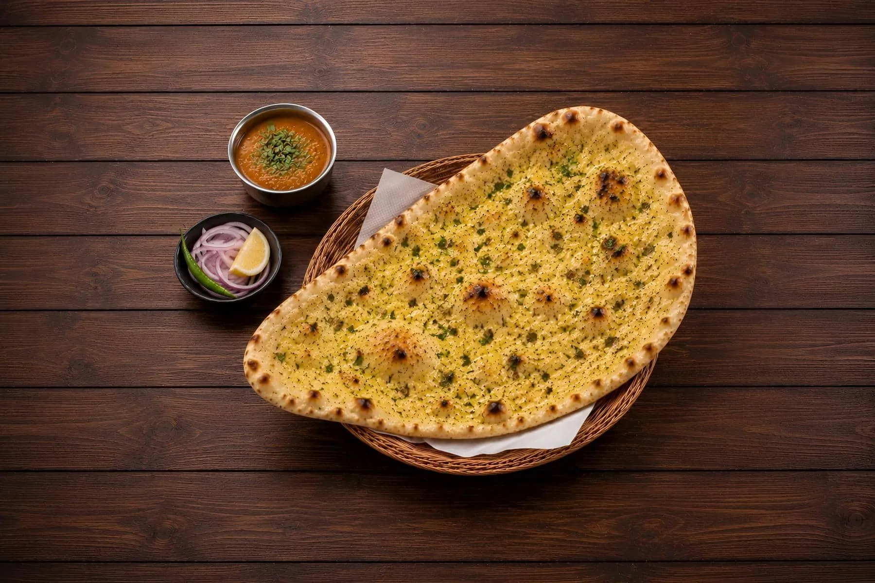 Garlic butter naan