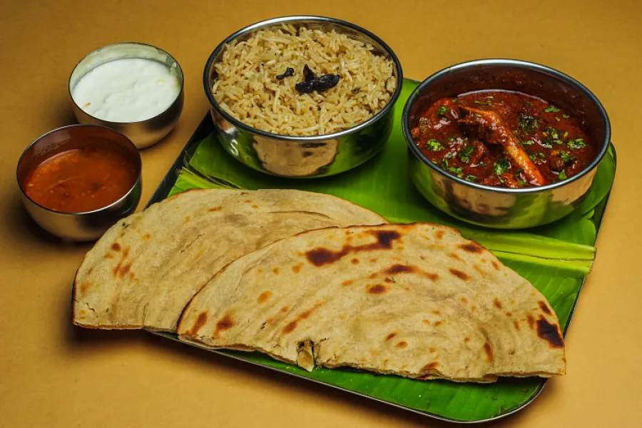 Plain Rice + Mutton Curry Combo