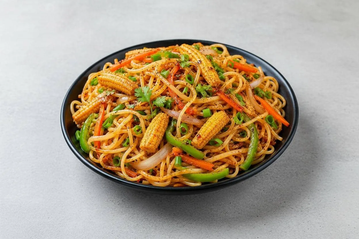 Baby corn noodles
