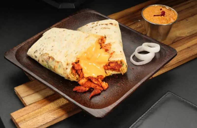 Tandoori Rumali Chicken Shawarma