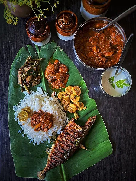 Pothichoru With Fish Fry