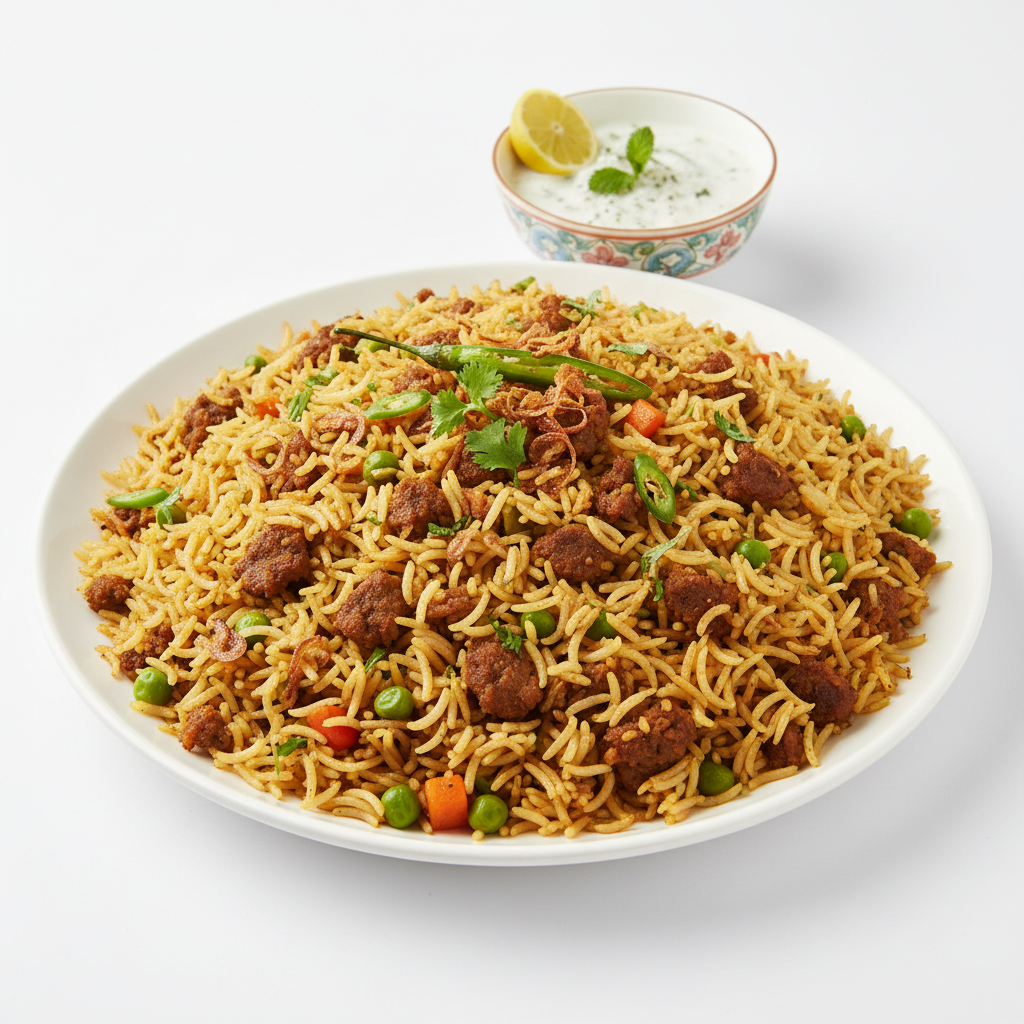 Mutton Keema Pulao - Full