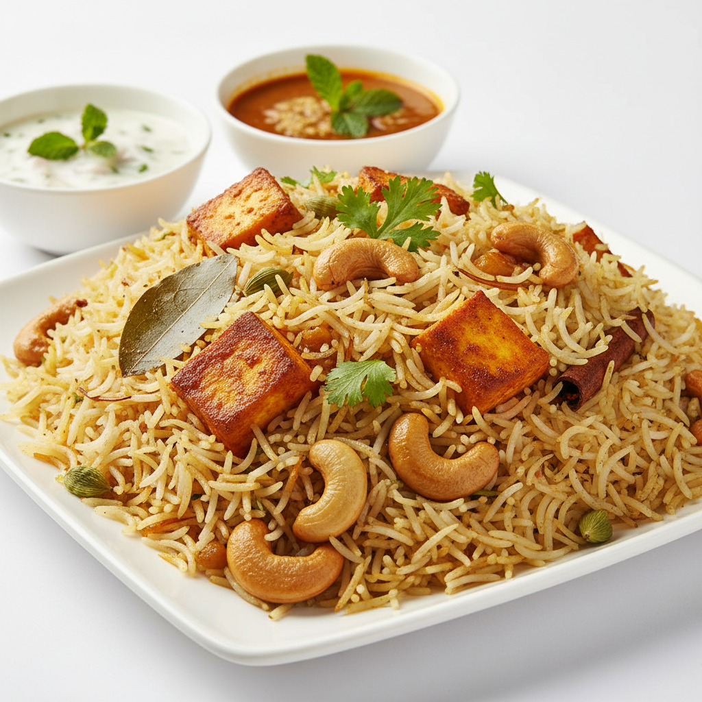 Kaju Panner Biryani Full - Single