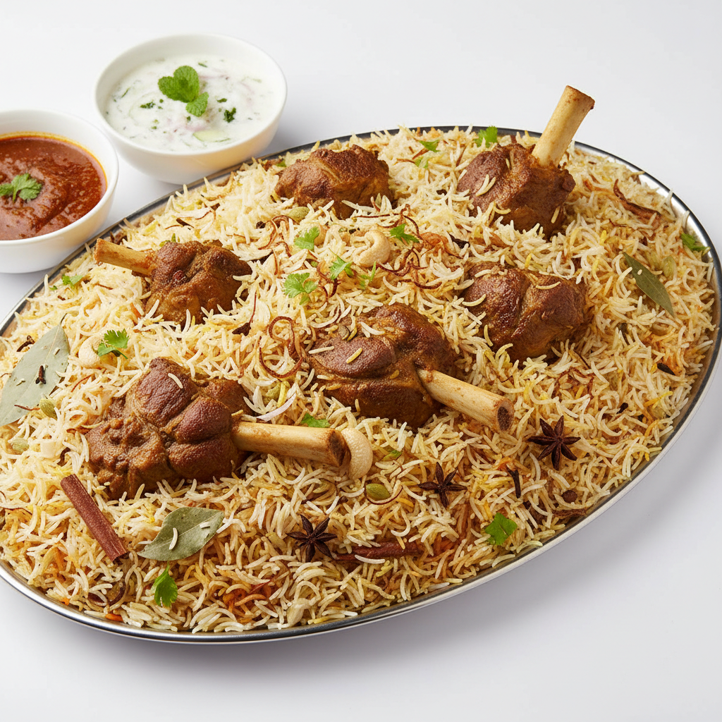 Mugalai Mutton Pulao - Full