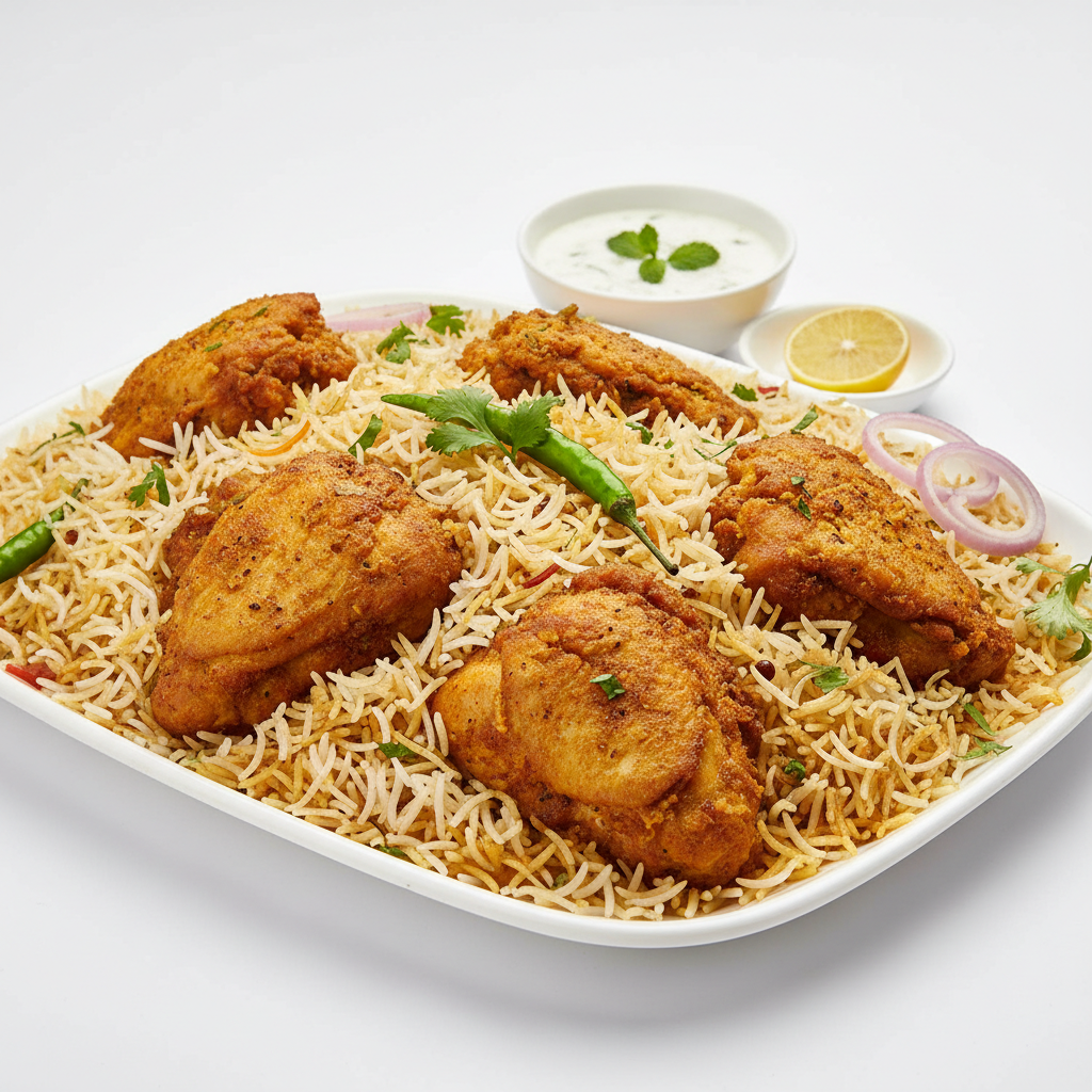 Chicken Fry Piece Biryani - Full