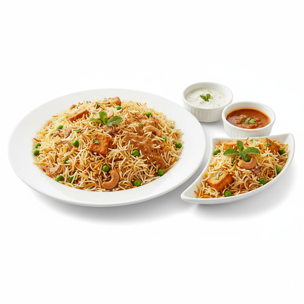 Kaju Panner Biryani Full - Half