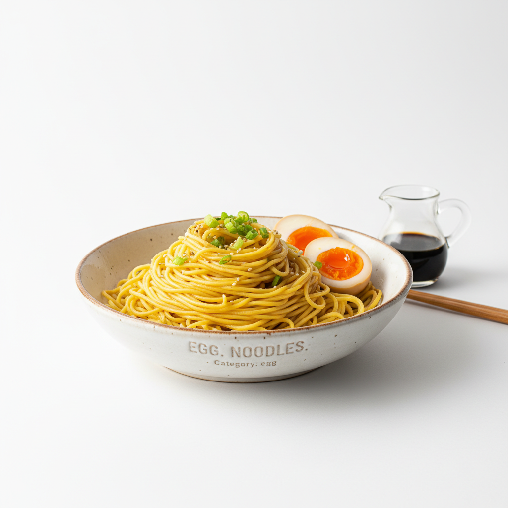 Egg. Noodles
