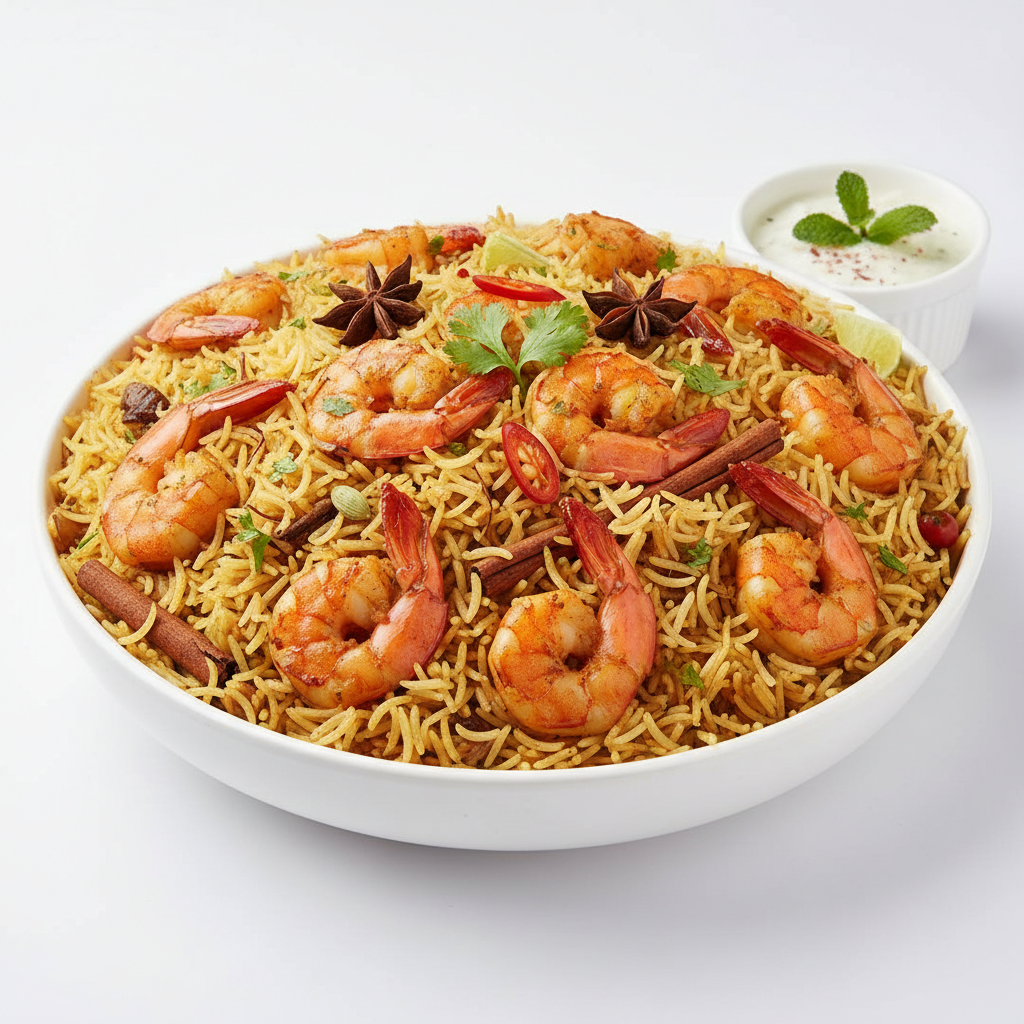 Prawns Pulao - Full