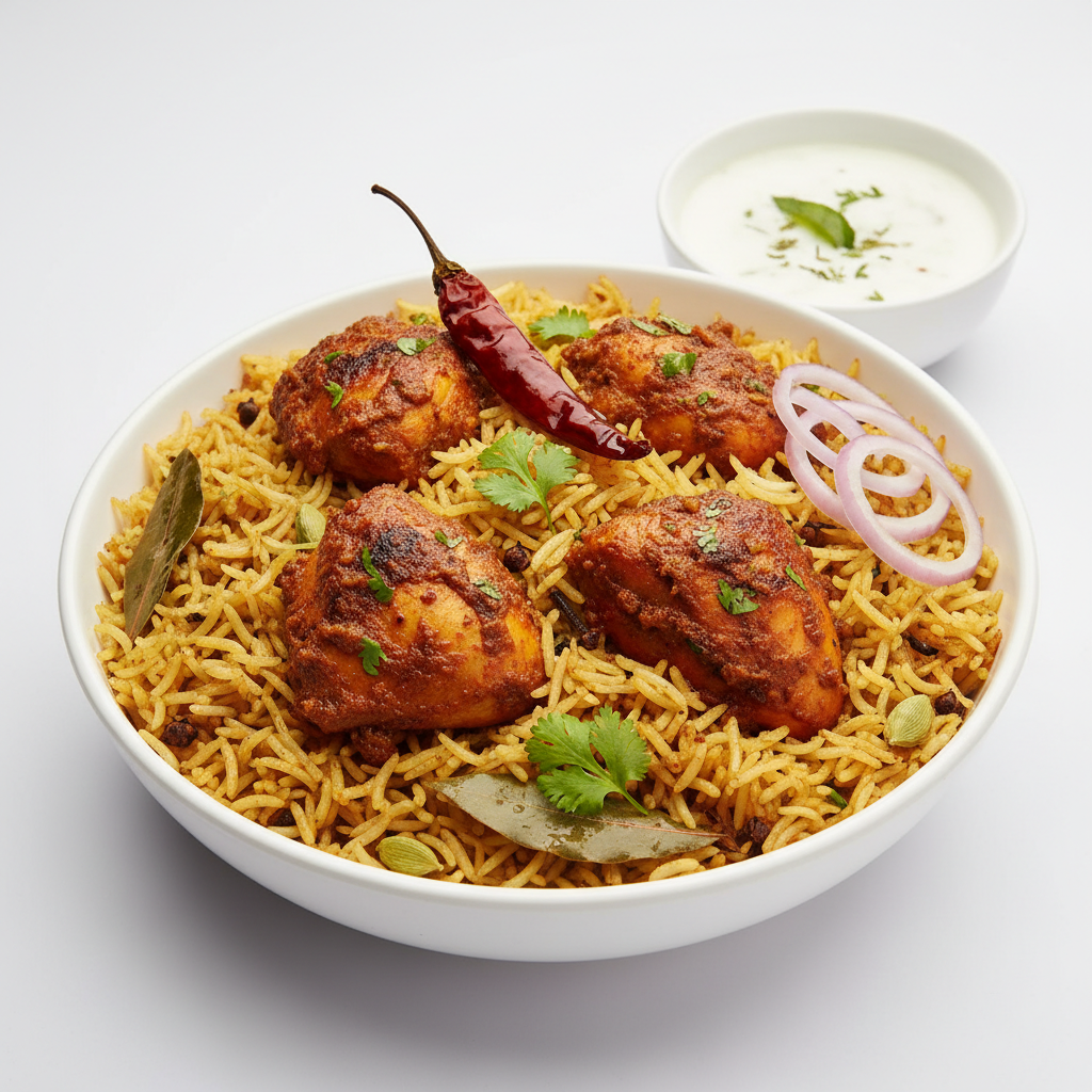 Chicken Ghee Rost Pulao - Full