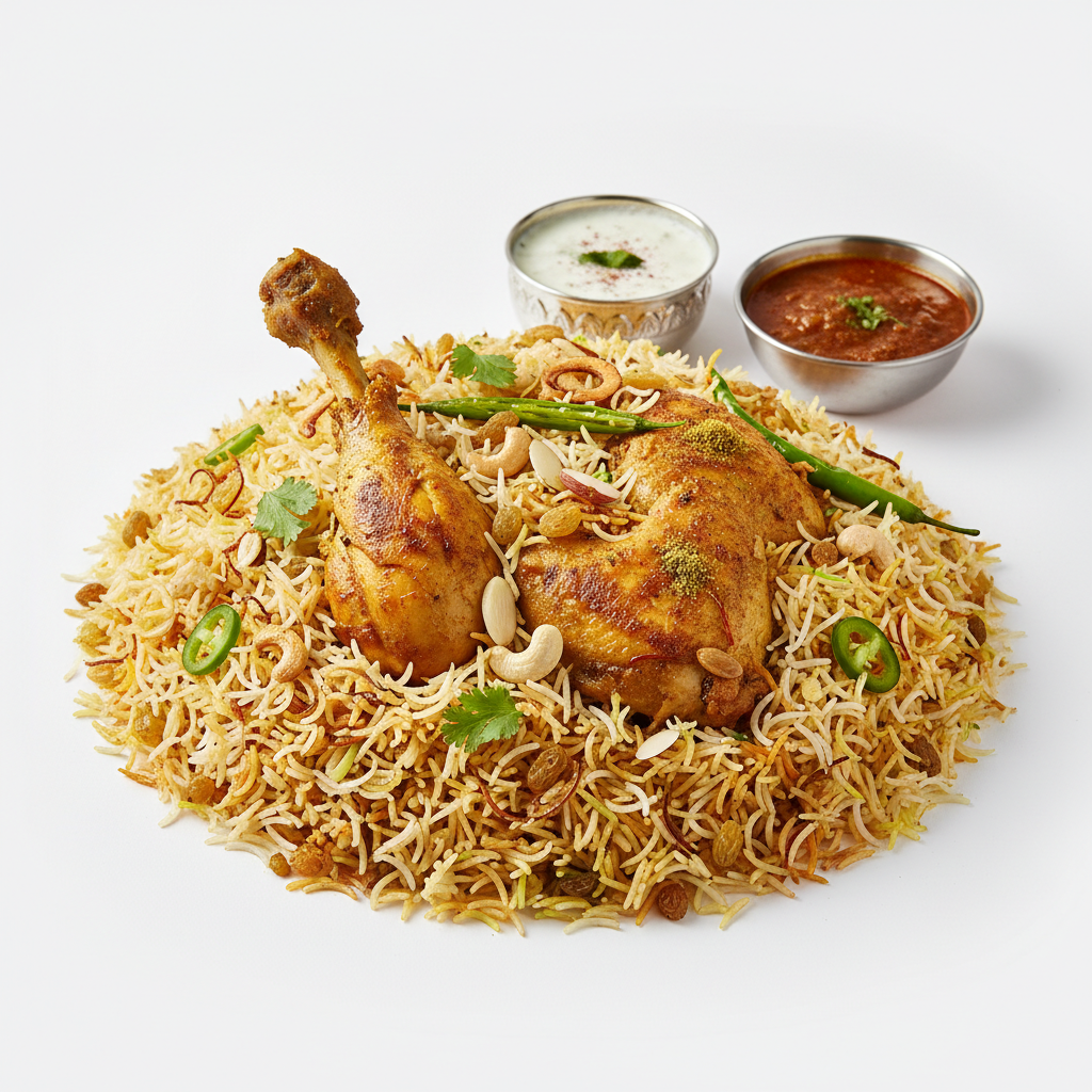 Mugalai Chicken Pulao - Full
