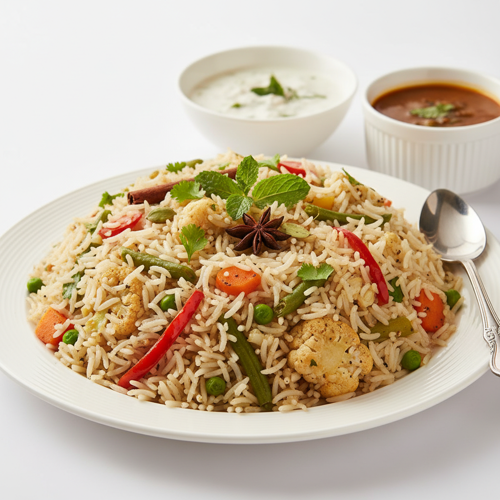 Chitti Muthyalu Veg. Pulao - Full